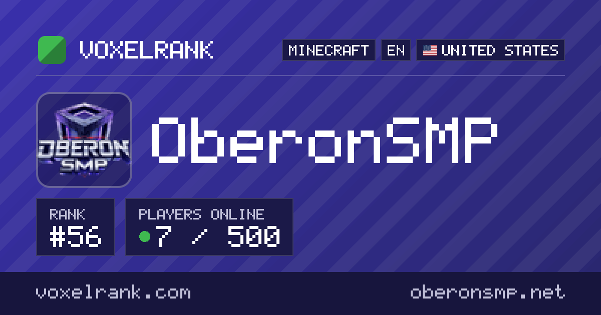 OberonSMP · Minecraft Server IP · VoxelRank